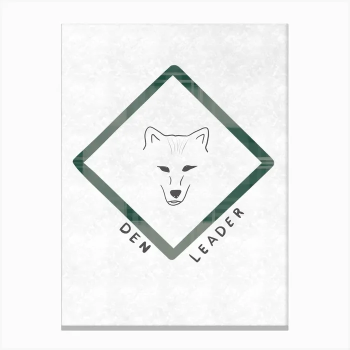 Den Leader Boy Canvas Print by Tiny Human Print Co.