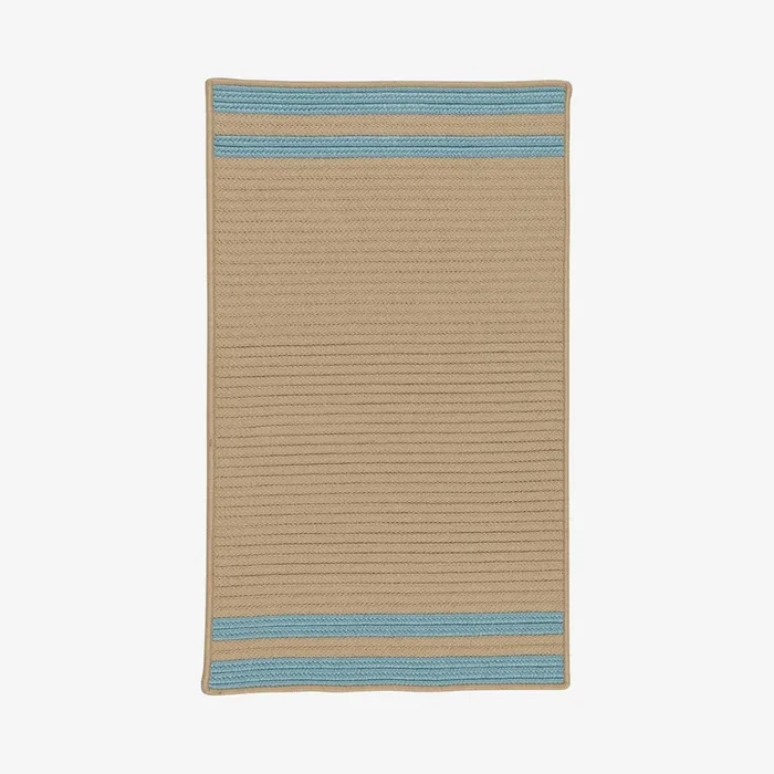 Denali End Stripe Area Rug – Federal Blue by Colonial Mills