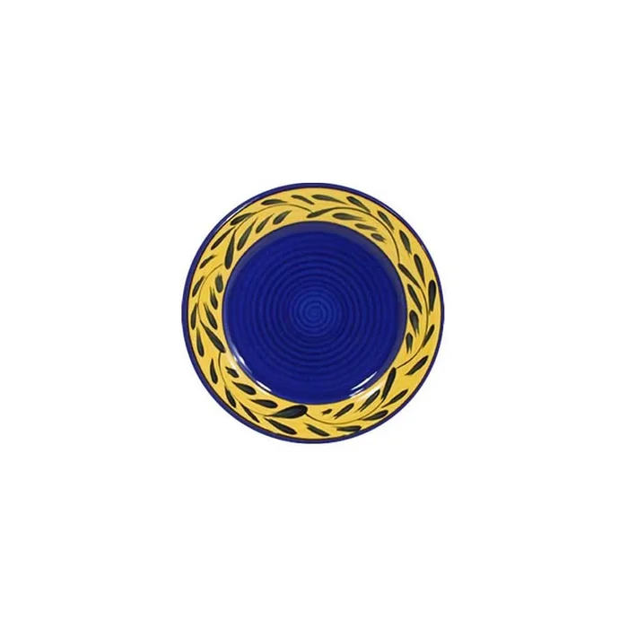 Dessert Plate Set – Set of 4 – Blue & Yellow | Country French