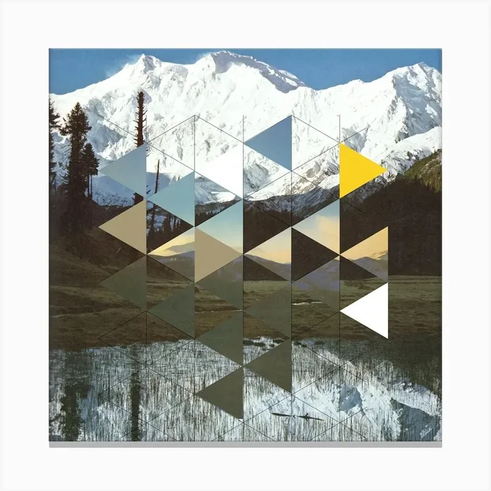 Diamond Mountain Dream Illusion 2 Canvas Print by Marko Koeppe