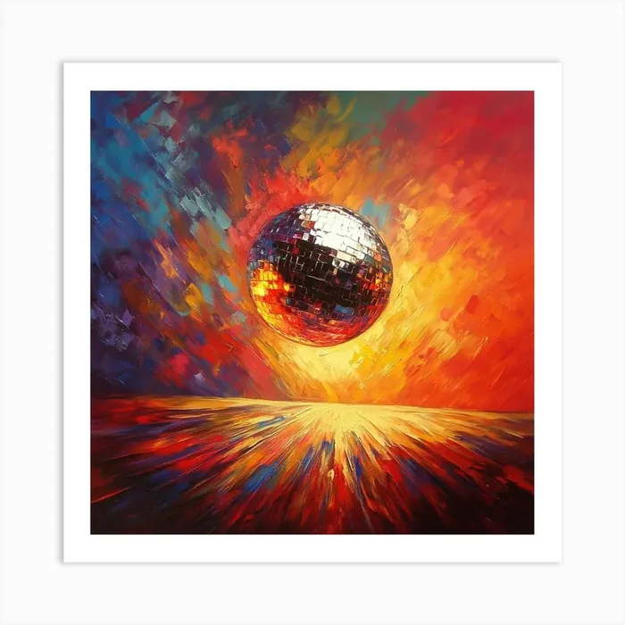 Disco Ball Art 39 Art PrintS by Saiful