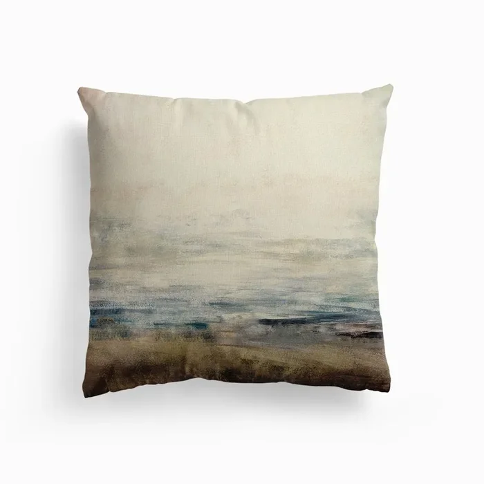 Distant Mountains Canvas Cushion by Alpenglow Workshop