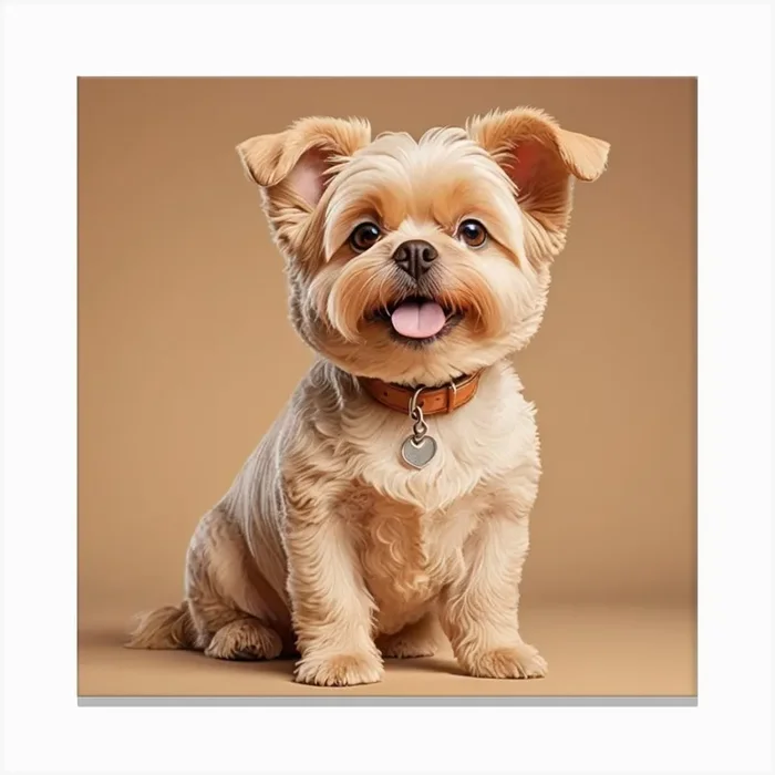 Dog Portrait Canvas Print by Mariam