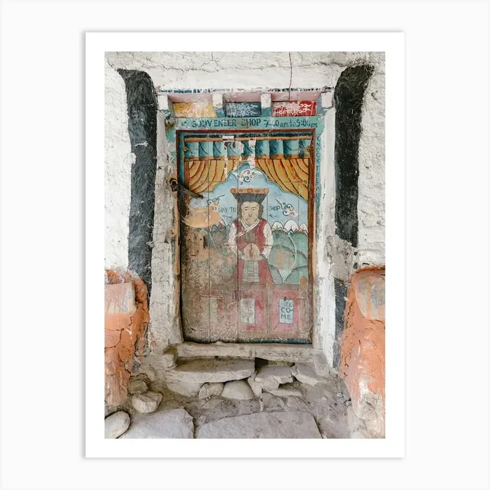 Door To A Tibetan Temple Art PrintP by Photolovers