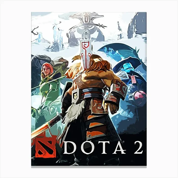 Dota 2 4 Canvas Print by ontoseno