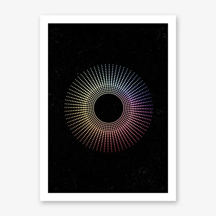 Dotted Circle Art Print by LeDieg