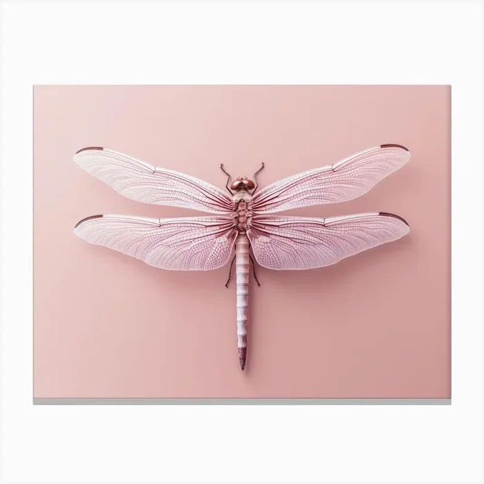 Dragonfly Roseate Skimmer Orthemis 1 Canvas Print by Dragonfly Dreams