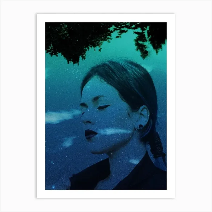 Dream Night Girl Art Print by Jsebouvi