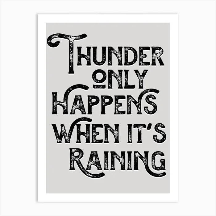 Dreams Lyrics Quote Art Print by Ink North