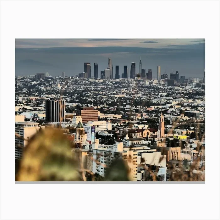 DTLA view 1 Canvas Print by CaliMerry