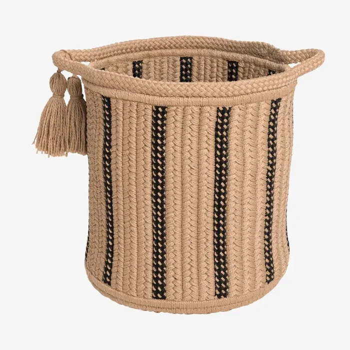 Dublin Basket – Taupe / Black by Colonial Mills