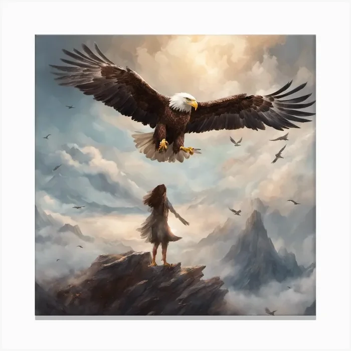 Eagle Canvas Print by Hanane33