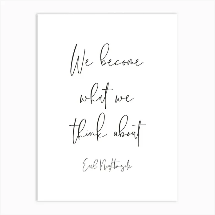 Earl Nightingale Quote Art Print by Pug Pup Prints