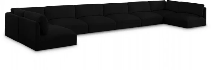 Ease 228 ” Fabric Upholstered 8pc. Modular Sectional