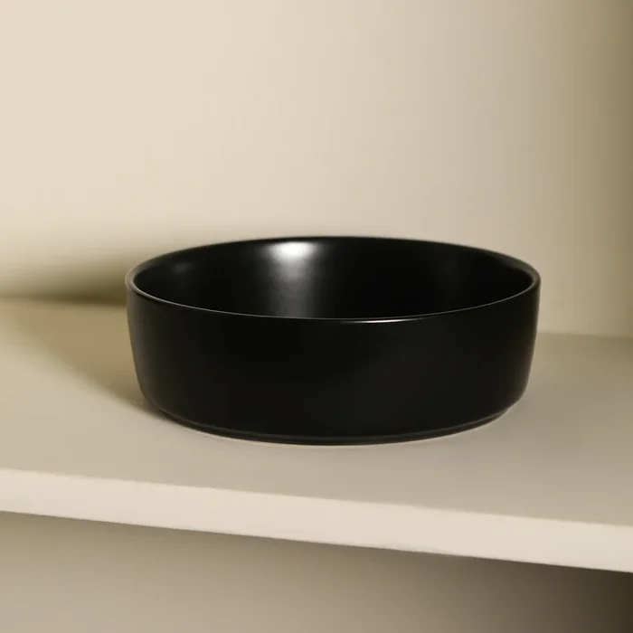 Eden Stoneware Pasta Bowl – Black
