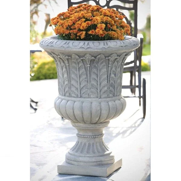 Egg And Dart Leaf Urn 32 ” High