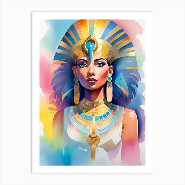 Egyptian Woman 2 Art PrintA by AImagine