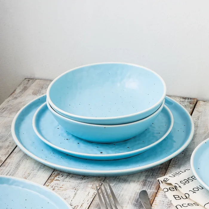 Elena Stoneware Salad Plate – Blue