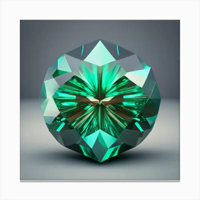 Emerald 3 Canvas PrintAA by ADM AI