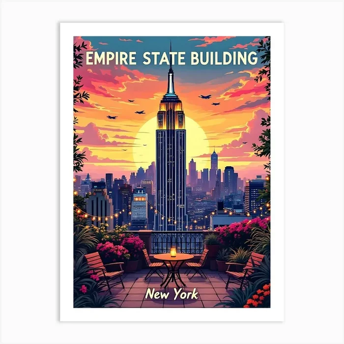 Empire State Building 3 Art Print by Mihir Mojumdar