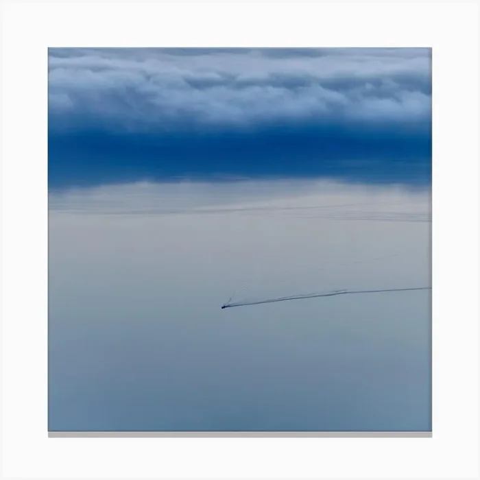Escaping From The Fog Square Canvas Print by Dimitrios Paterakis