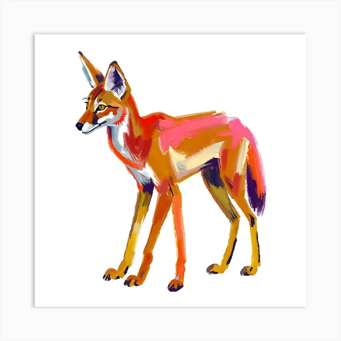 Ethiopian Wolf 03 Art Print by Lisa Baum