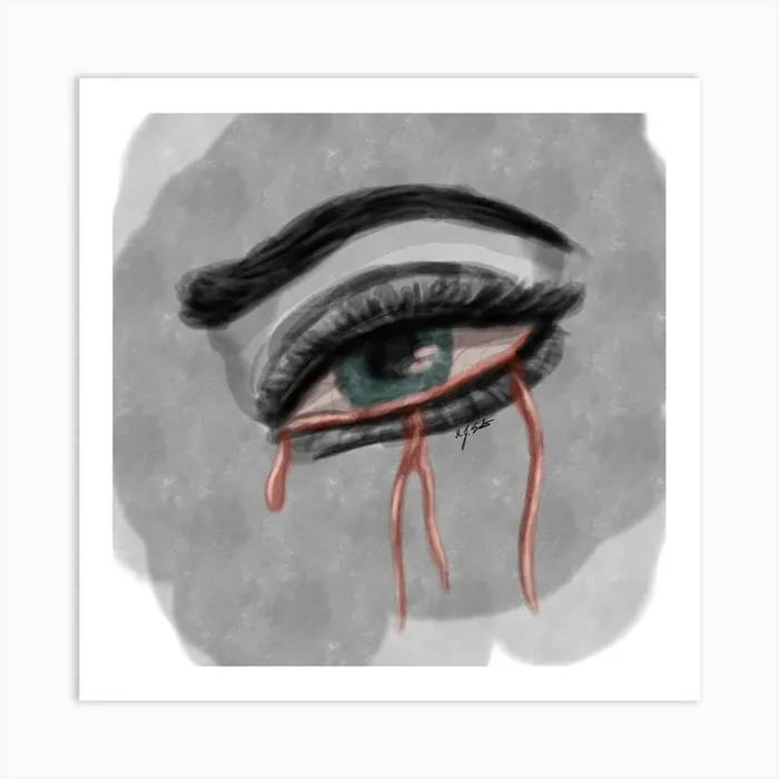 Eye_Blood Art PrintM by M.J.Satora