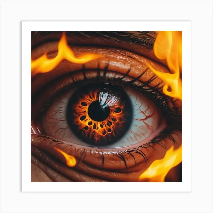 Eye Of Fire Art Print by Bethan