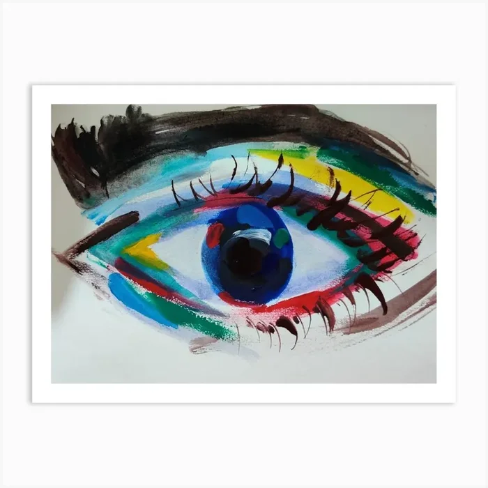 Eye Painting 1 Art Print by Alka K
