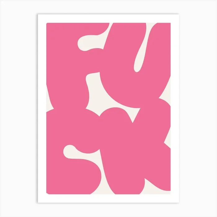F*CK Big Letters Typography – Fun Wall Art Poster Print Art Print by YOHUGA