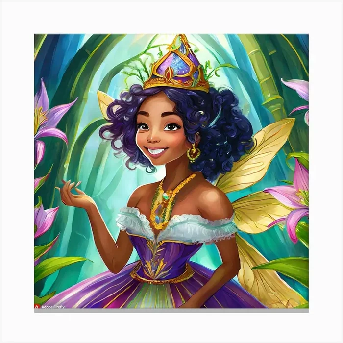 Fairy Princess Canvas Print by Nida khan