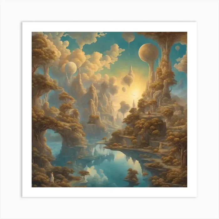 Fairytale Landscape Art Print by arthub
