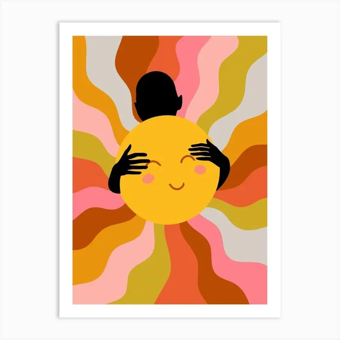 Faith, Sunshine Sunrays Positivity Hope Art Print8O by 83 Oranges