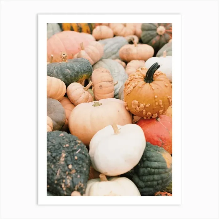 Fall Pumpkins Art PrintIP by Inkish Prints