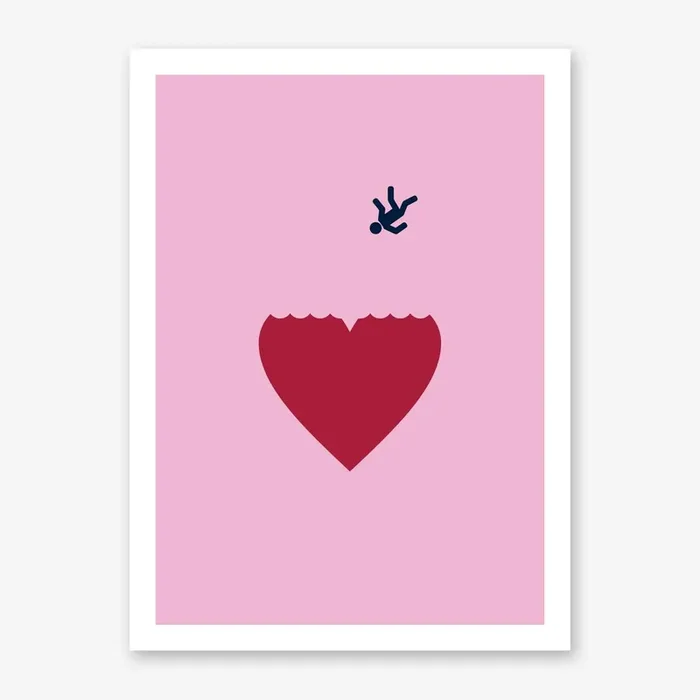 Fallen In Love Art Print by Quite Literally