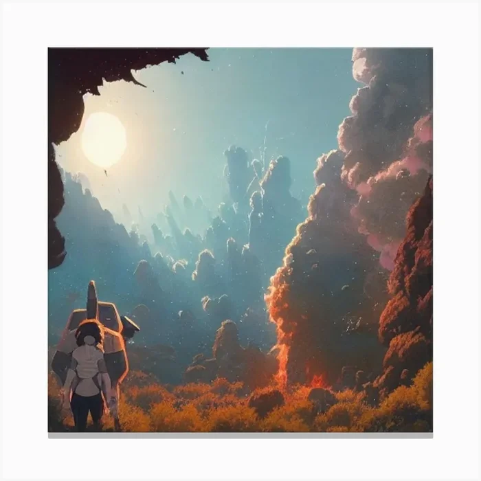 Fallen Wasteland Canvas Print by BigJArt