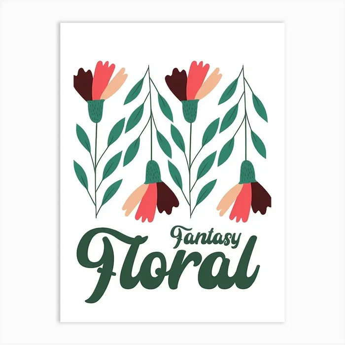 Fantasy Floral Art Print by Art shop