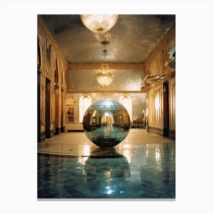 Fantasy Room And A Disco Ball 3 Canvas Print by Disco Fever