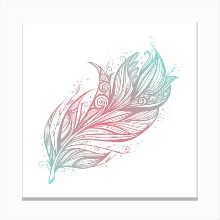 Feather Feather Canvas Print by Super_Art