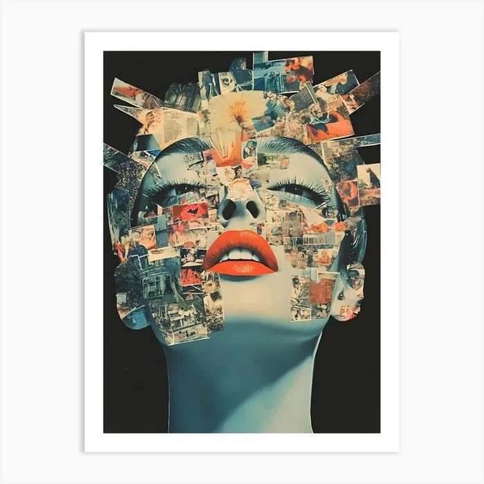 Female Brain On Fire 1 Art PrintSC by S.K. Coghlan