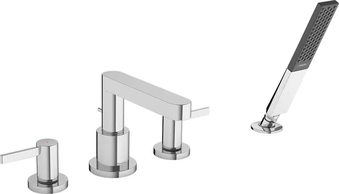 Finoris 4-Hole Roman Tub Set Trim with 1.75 GPM Handshower