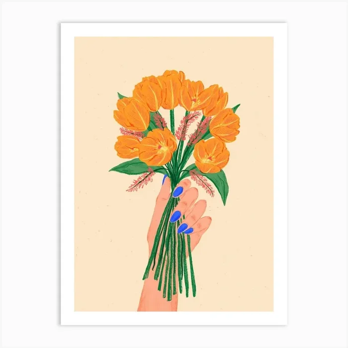First Spring Art Print by Living Sketches