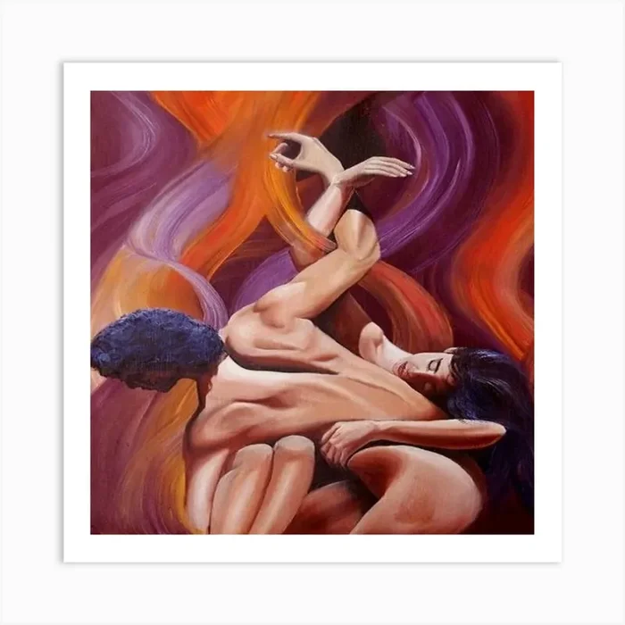 Flames Of Love Art Print by takishi