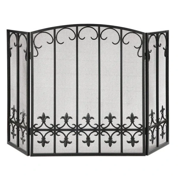 Fleur de Lis Fireplace Screen