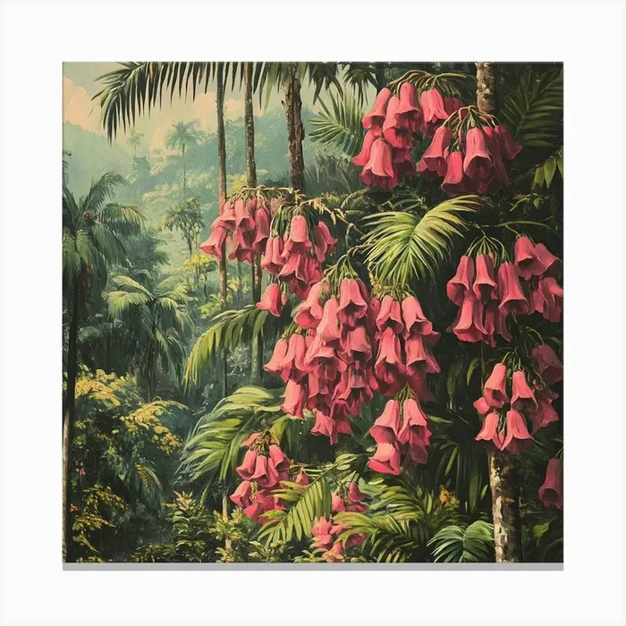 Flora Of The Tropics Art Canvas PrintS by Saiful