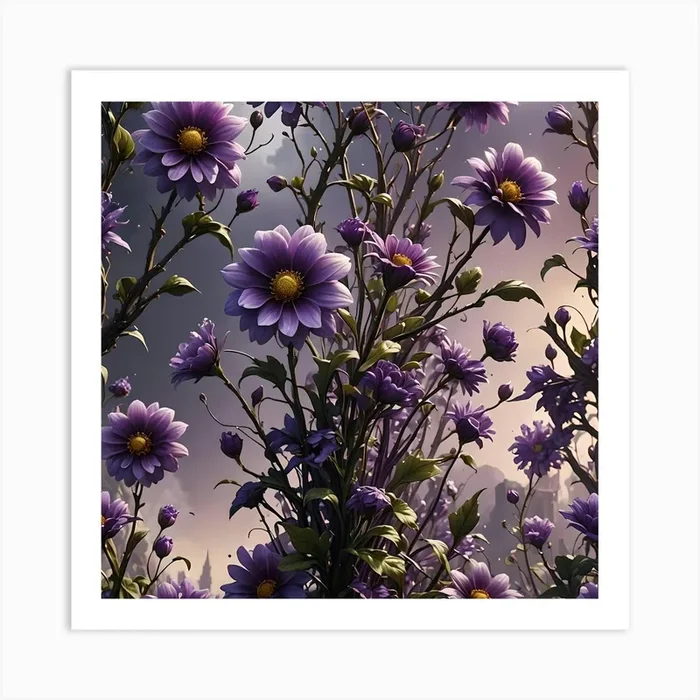 Flower Bloom Blossom Nature Flora Art Print by Etnousta