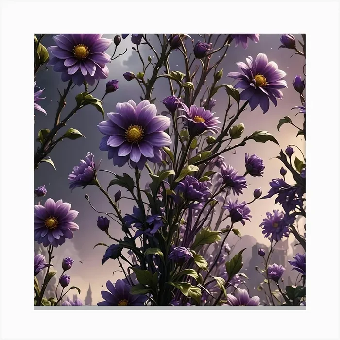 Flower Bloom Blossom Nature Flora Canvas Print by Etnousta