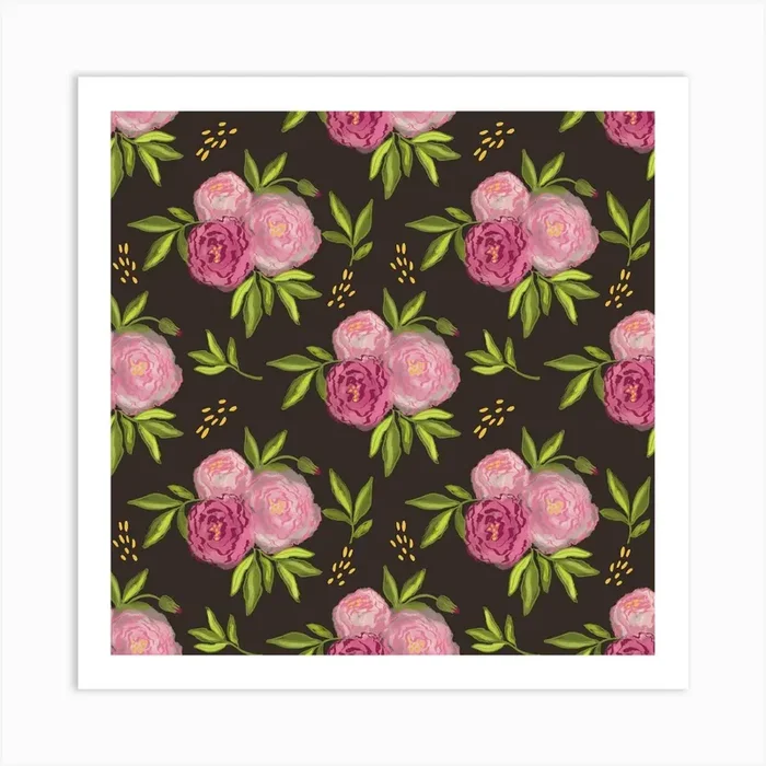 Flower Field Art Print by Raspberry Print