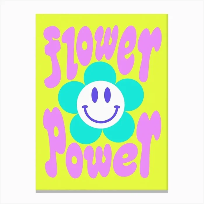 Flower Power Canvas Print by The Violet Eclectic