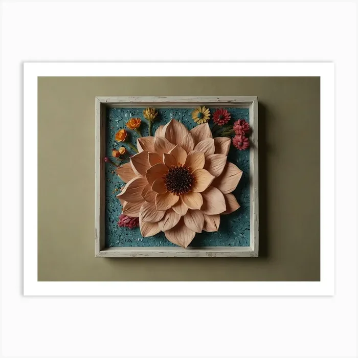 Flower Wall Art 1 Art Print by Nainzi art